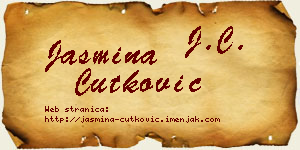 Jasmina Ćutković vizit kartica